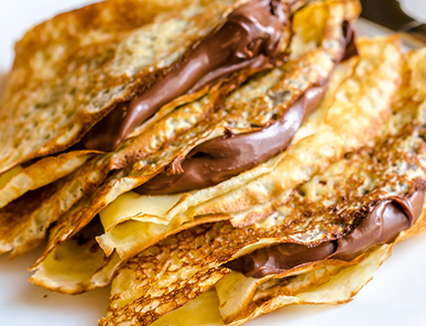 Crêpes au chocolat